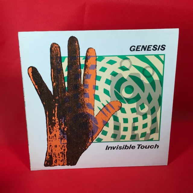 GENESIS Invisible Touch 1986 vinyl LP + INNER Land Of Confusion GENLP2   #B