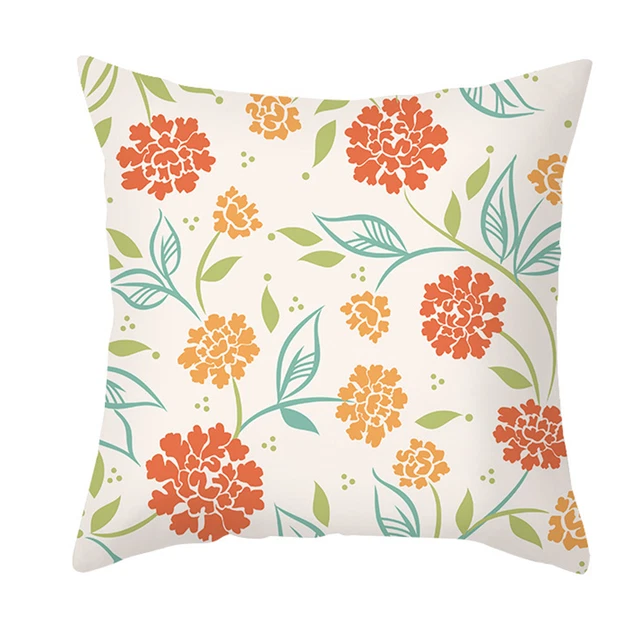 Cushion Case Eye-catching Breathable Floral Print Cushion Case Various Styles