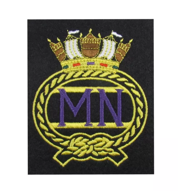 Merchant Navy Blazer Badge Embroidered MN R1821