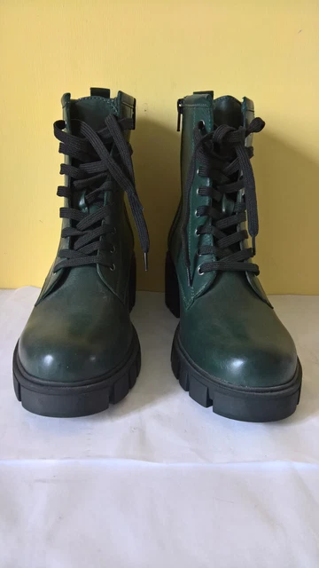 Bottines En Cuir Femme Besson - Pointure 39 Bleues - Neuves Avec Emballage
