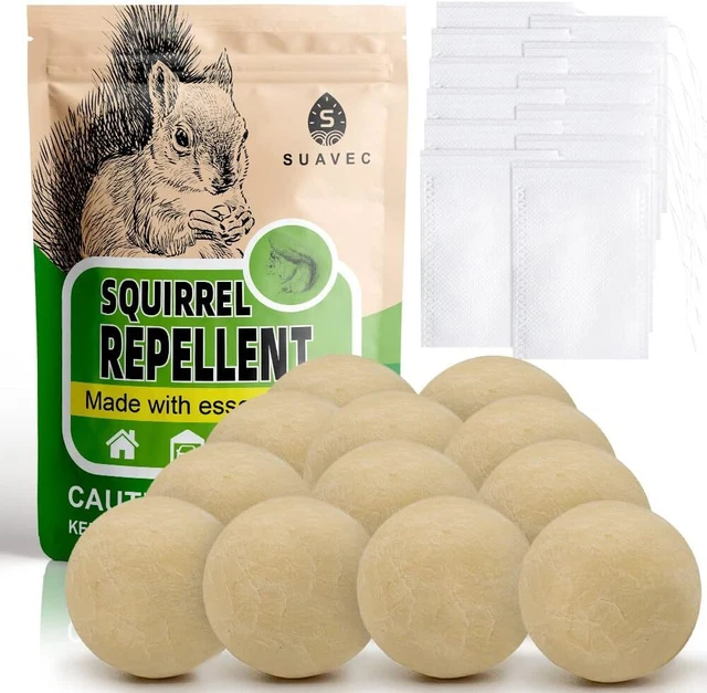 Chipmunk Squirrel Repellent Outdoor for Garden Deterrent Mint Stopper for Attic