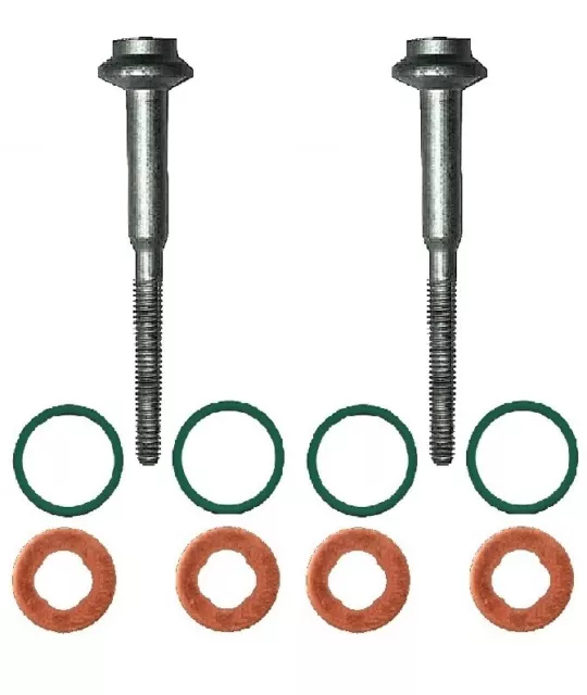 2 Dehnschraube 4 O-Ring 4 Dichtring Injektor Audi 2.0 TDI 0445110369 03L130277J