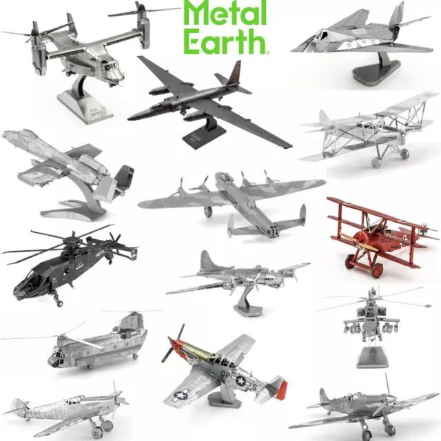 Metal Earth 3D Model Kit - Self-Assembly Laser Cut Steel Miniatures - 43 Designs