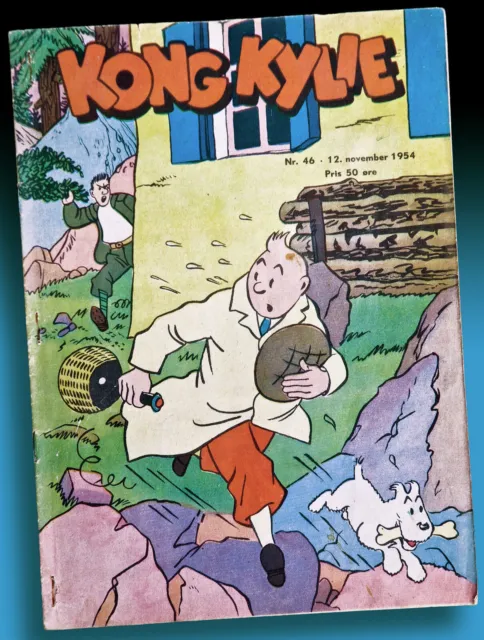 Altes Tim Und Struppi Tintin Cover   König Ottokars Zepter 1954 Kuifje Hergé