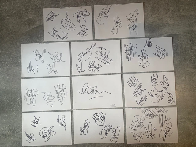 49 x BRISTOL CITY FC signatures - hand signed - white autograph paper