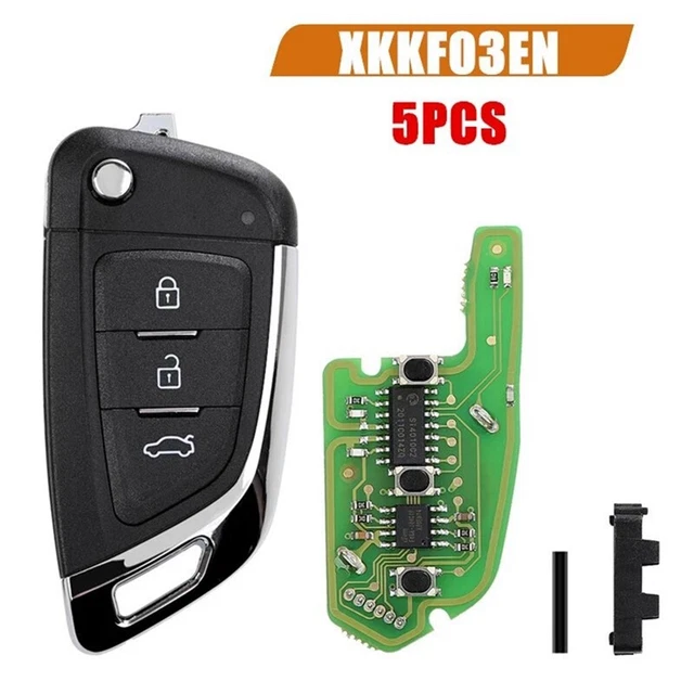 For XKKF03EN Universal Wire Remote Key Fob Flip 3 Button for Style for VVDI P6R2