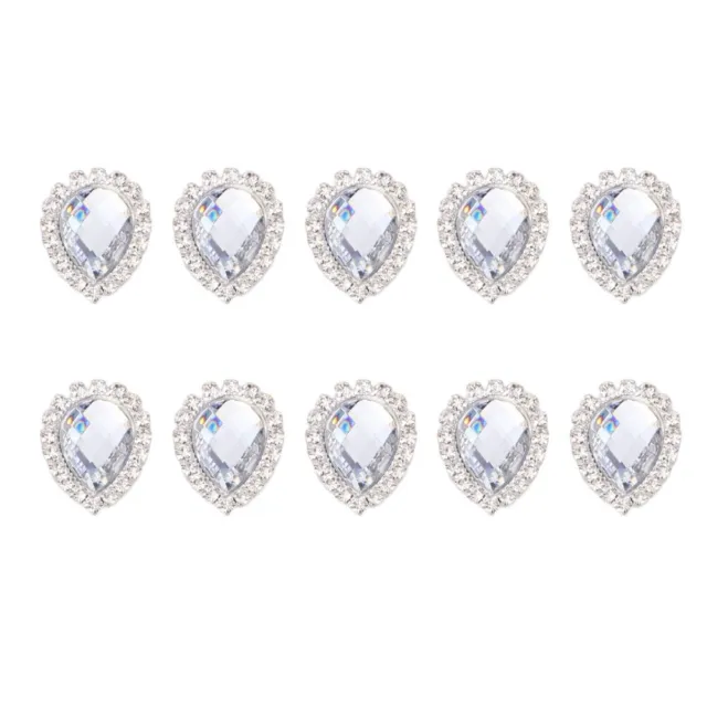 10 PCS Ab Farbe Facettierte Perlenanhänger Kristallglasperlen Ohrringe Schmuck