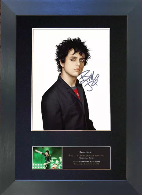 BILLIE JOE ARMSTRONG No2 Signed Mounted Reproduction Autograph Photo Print 437