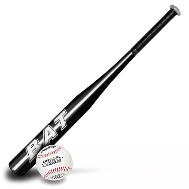 BodyRip Aluminium Baseball Bat 28 - 34" Black or Silver Sports Outdoors