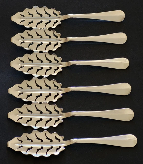 HCLZOE 2 PièCes CuillèRes à Absinthe, CuillèRe à Cocktails Absinthe En Acier Inoxydable Faisant Le Kit Gothique à Absinthe CuillèRe Goutteur