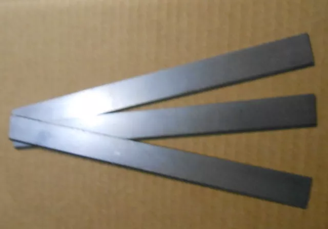 8" x 3/4" x 1/32" Smooth Back Planer Knife Set of 3 (EC2-2)
