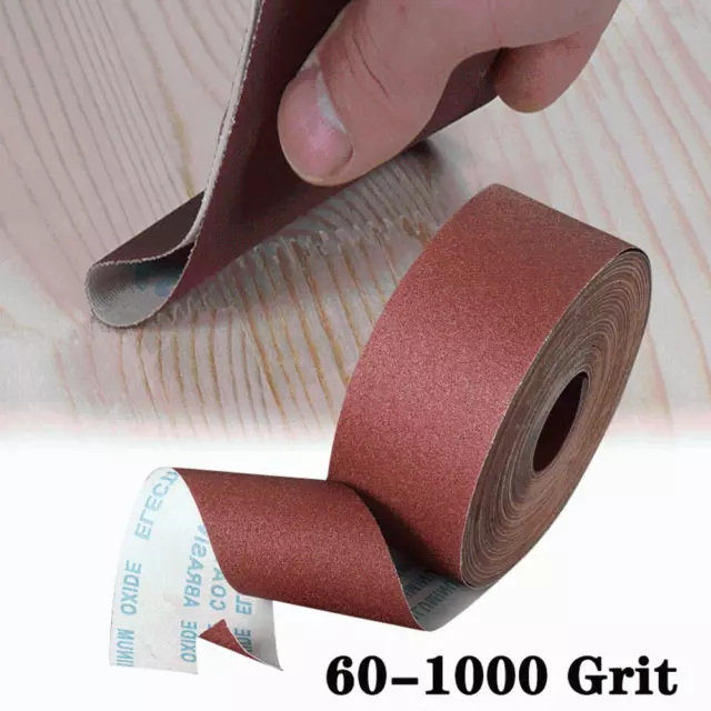 60-1000Grit Emery Cloth Roll Sandpaper Grinding Abrasive Paper Sanding Sheet 2