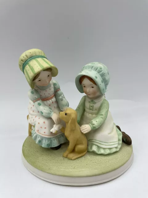 VTG 1980 Holly Hobbie Girl Puppy All Better Sweet Remembrance Collection Series