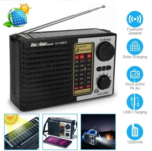 Retekess TR604 Radio Portable FM, Poste Radio Pile et Secteur