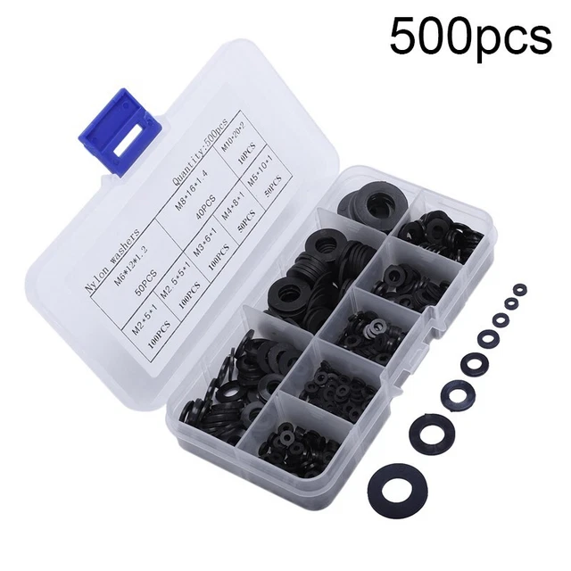Set Lavatrice Nylon con Scatola Portaoggetti in Plastica 500pz M2 M10 Comodo Oro