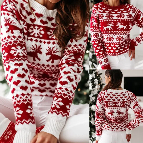 Mens Womens Kids Family Christmas Jumper Unisex Ladies Xmas Knit Sweater Novelty
