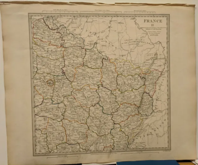 1830 SDUK: Map of France II - Northeast France