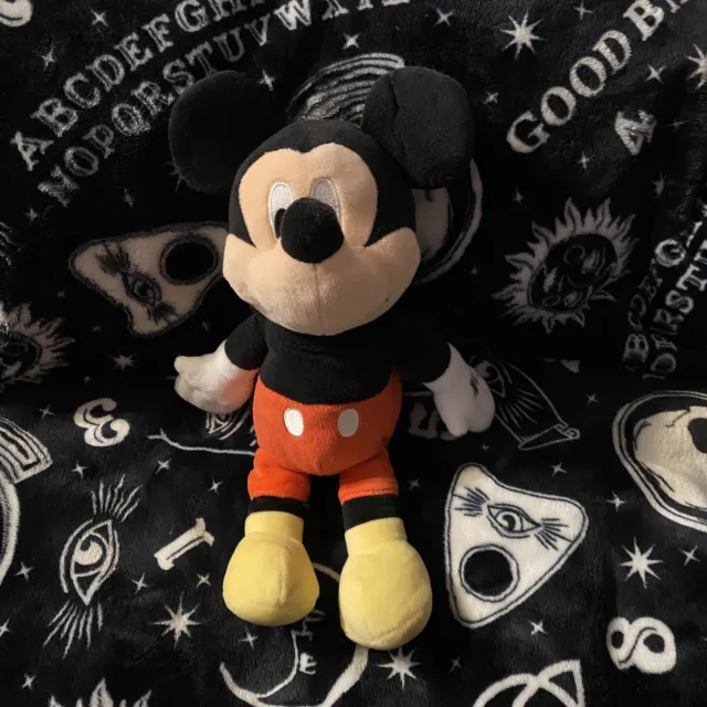 Disney Baby Mickey Mouse Small 8" Plush Stuffed Animal Toy Baby Rattle Lovey
