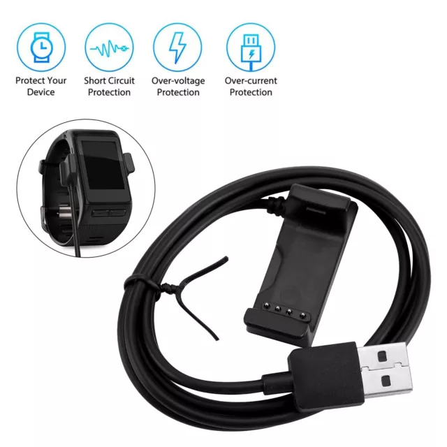 USB Caricabatterie Charging Dock Cable per Garmin Vivoactive HR GPS Smart Watch