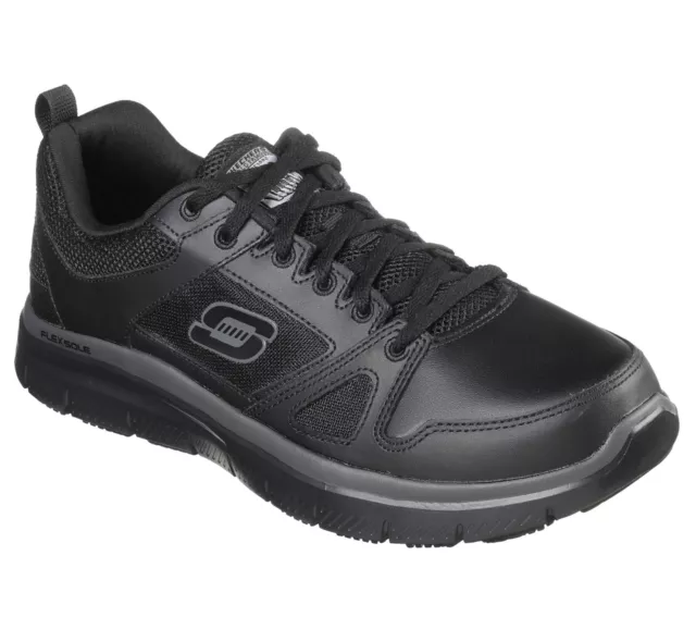 Skechers Work Mens Flex Advantage Slip Resistant Soft Toe Shoes MEDIUM/WIDE Size