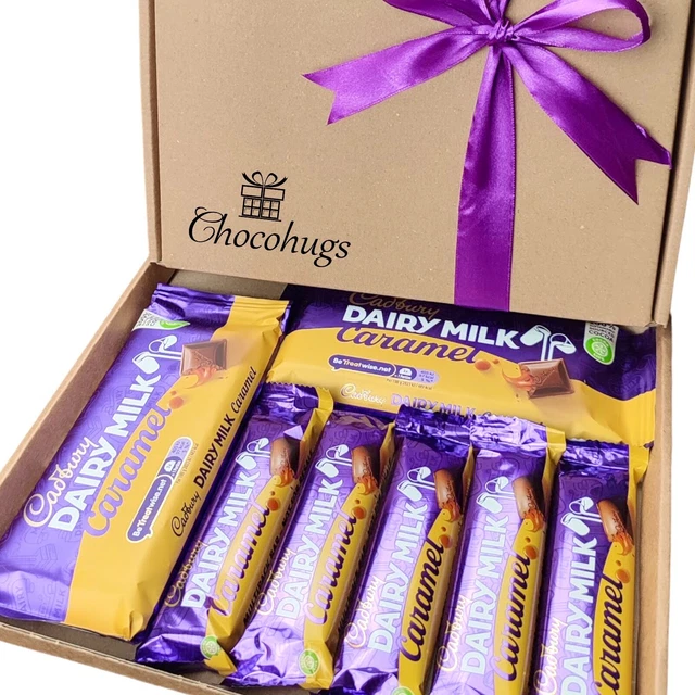CHOCOLATE GIFT BOX Cadbury Dairy Milk Caramel Hamper Present Sweet