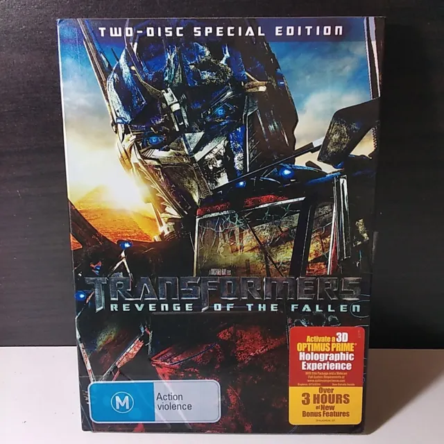 Transformers Revenge Of The Fallen DVD Region 4 Aus Release Discs Like New