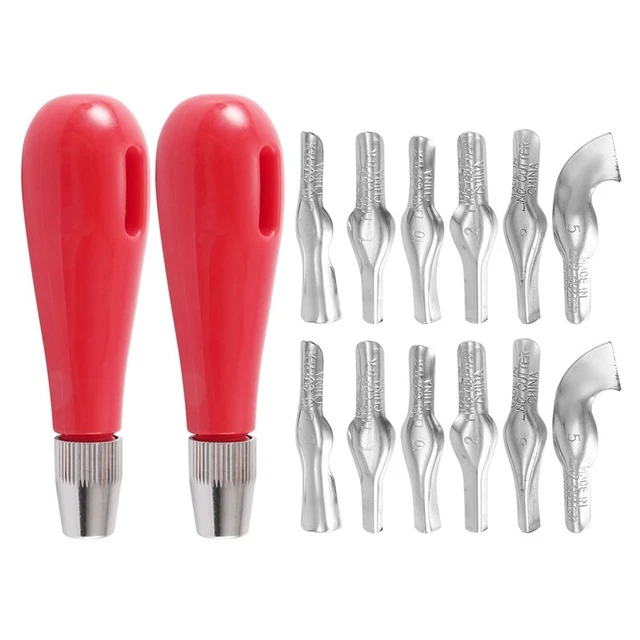 Linoleumschneider Set, 2 Sets Craft Cutter mit 6 verschiedenen Klingen für L V4I5
