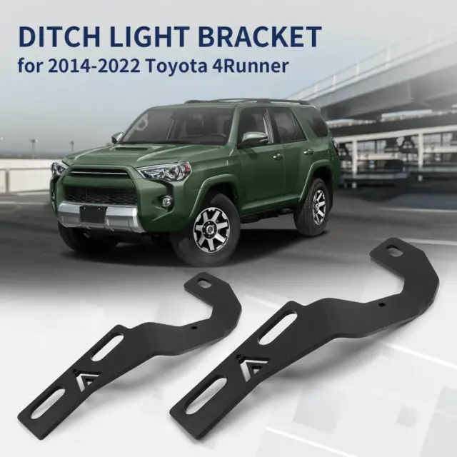 Lasfit Custom Fit for 2014-2022 Toyota 4Runnner Ditch Light Mounting Brackets
