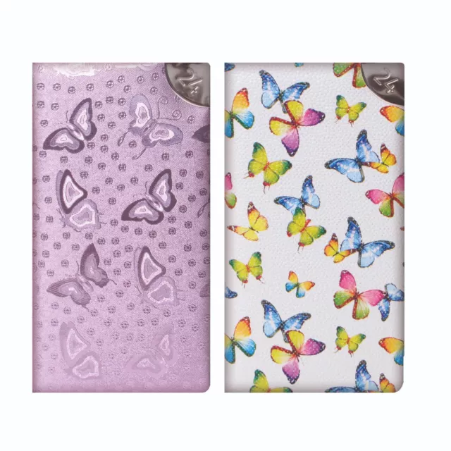 2024 Slim Week To View Personal Diary Organiser Butterflies Butterfly Soft Cover