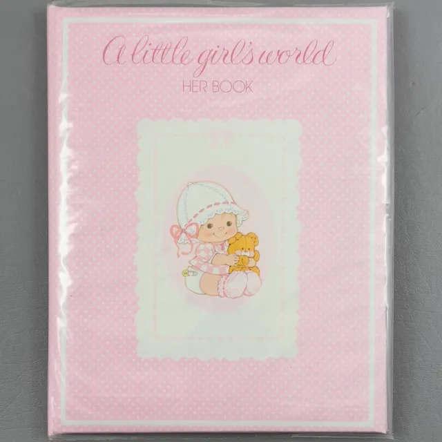 Vintage A Little Girl’s World Her Book 1978 Gibson Greeting Cards Baby Book