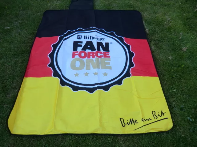 Bitburger Fan Force One Deutschland  Stranddecke Decke siehe auch  Fotos