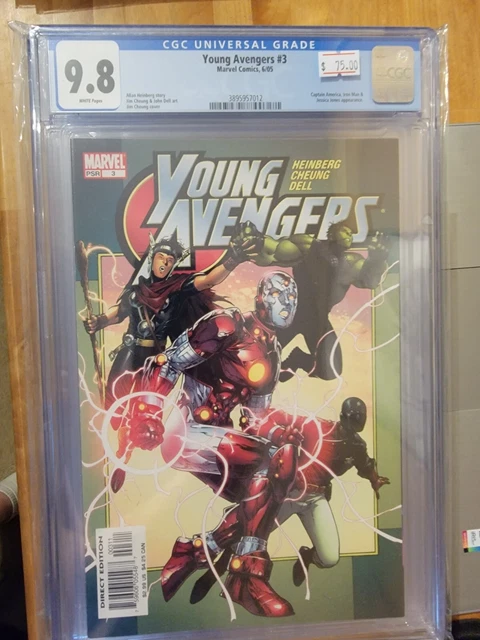Young Avengers #3 (Marvel 2005) CGC 9.8 NM/MT Asgardian Hulkling Patriot Reveal