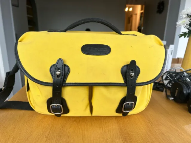 Billingham Hadley Pro Camera Bag -  Rare Yellow colour - with inner liner