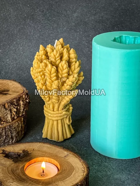 Fall Wheat Bouquet - DIY Candle Mold Sheaf of Wheat