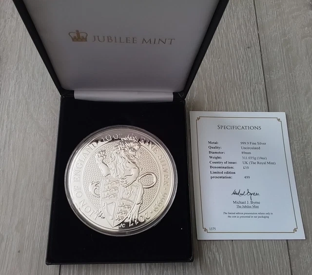 2017 2オンス ロイヤルチューダービースト　グリフィン銀貨 117681