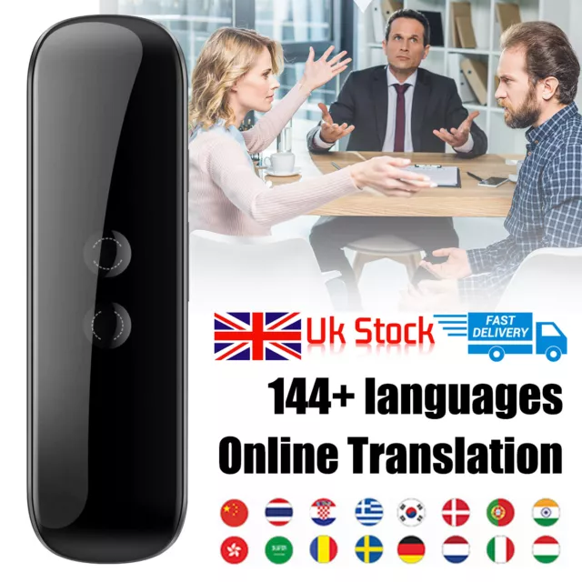 Portable 144+ Languages Smart Instant Translator Two-Way Real Time Voice Device