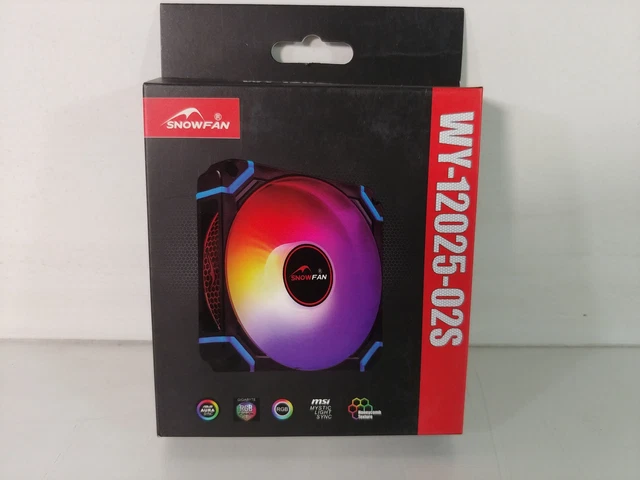 Nuovo Snowfan WY-12025-02S 120mm -12VDC Ventola Raffreddamento (Grigio)