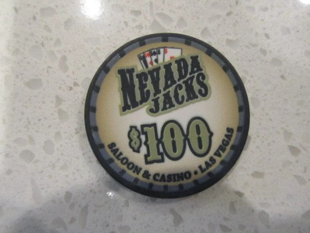 $100 Nevada Jacks Saloon Casino Chip + FREE Mystery Las Vegas Poker Chip