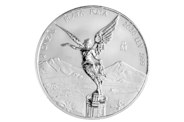 2 Unzen oz Silber Silver Reverse Proof Libertad Siegesgöttin Mexico Mexiko 2020