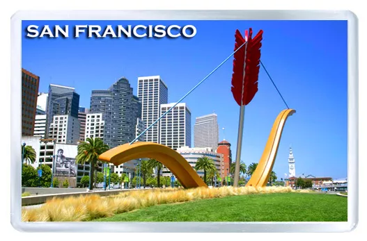 San Francisco CUPID'S Span Fridge Magnet Souvenir Calamita Frigorifero