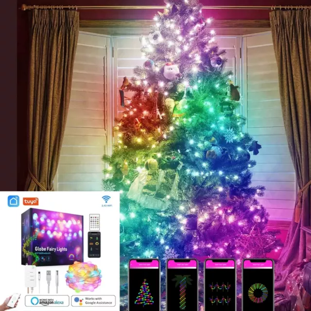 Catena Tenda Luminosa Di Natale Luci Natalizie Led Luce Rgb Stella Addobbi