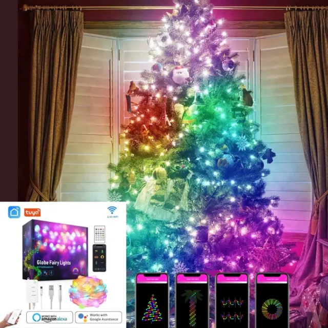 Luci Di Natale Smart Wifi Catena Luminosa Albero Led Color Christmas Musica