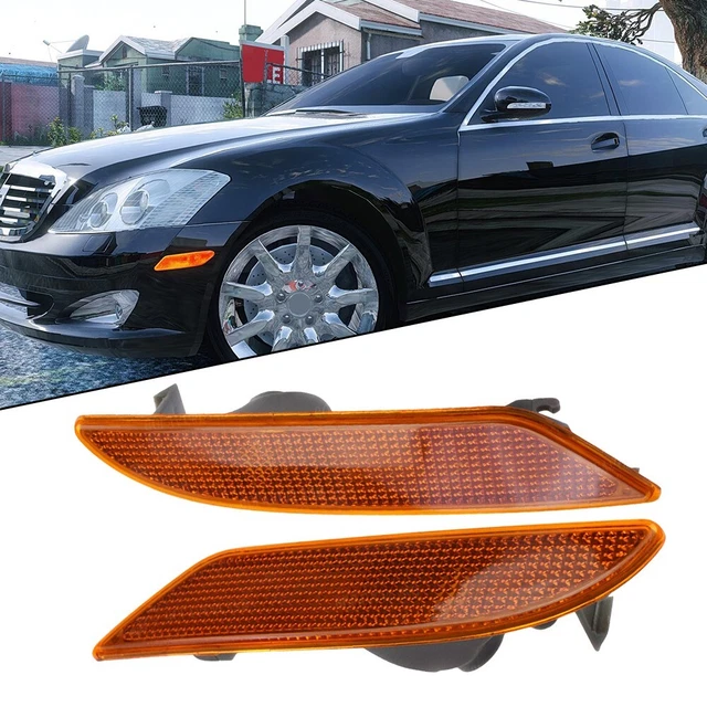 Klare Linse LED Stoßstange vorne Seitenmarkierungsleuchte für MercedesBenz W22