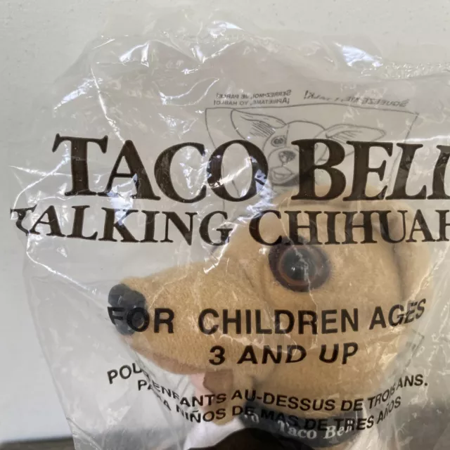 Taco Bell Talking Chihuahua Dog 6"  New NWT Tested Works "How Cool Is This" VTG 2