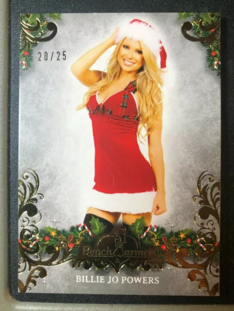 2019 Benchwarmer BILLIE JO POWERS Holiday #40 Gold Variant/25 Ms Swimsuit USA