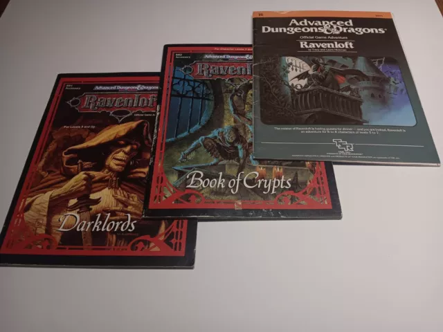 Advanced Dungeons and Dragons Ravenloft Lot Module I6, Book of Crypts, Darklords