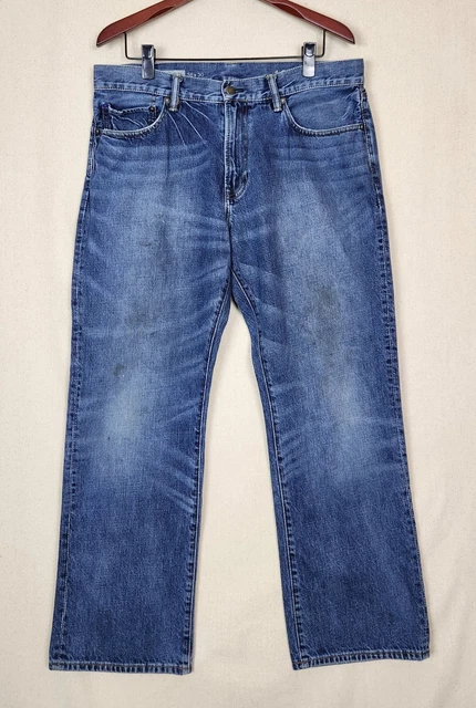Short En Jean Coupé Seven7 Femme Taille 6 - Bleu Détressé - Taille Haute - Ourlet Brut