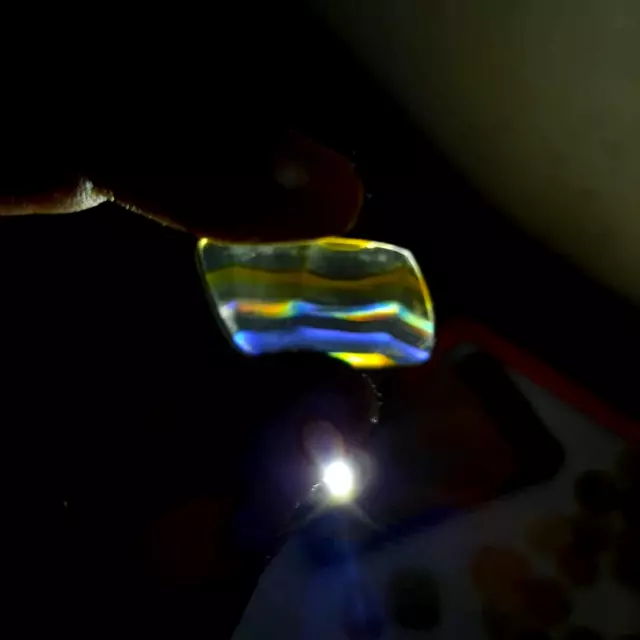 7.4ct Natural Extra Fine Iris Agate Cabochon Rainbow Agate Untreated Unheated