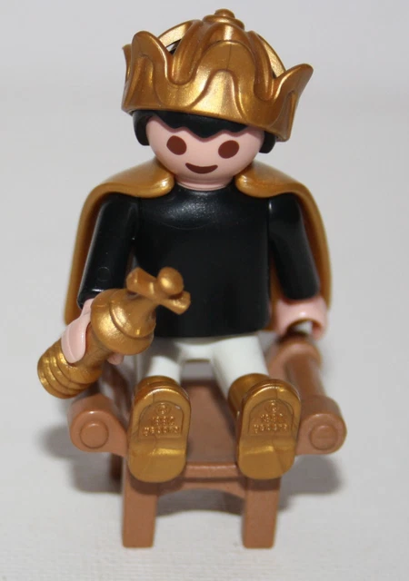 Siège Trône PLAYMOBIL Doré Pour Roi, Reine Et Chevaliers - Pièces Détachées Médiévales