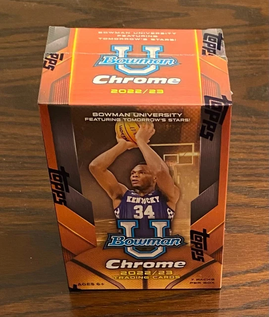 2022-23 Bowman University Chrome Basketball Card Blaster Box - 4 Pink Refractors